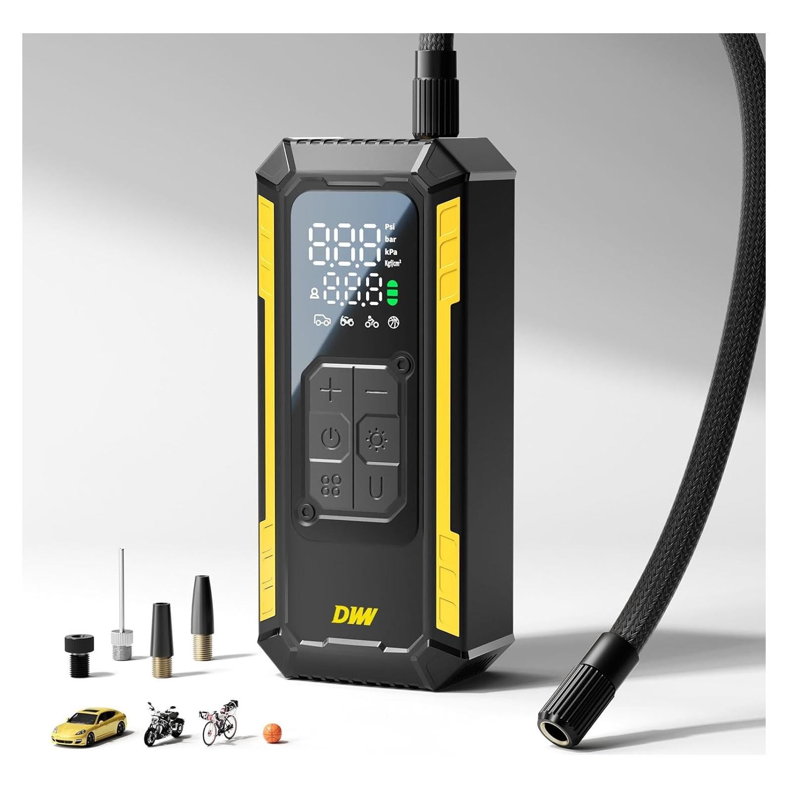 Compresor de Aire Portátil DWW 150 PSI Bomba Inalámbrica Compacta