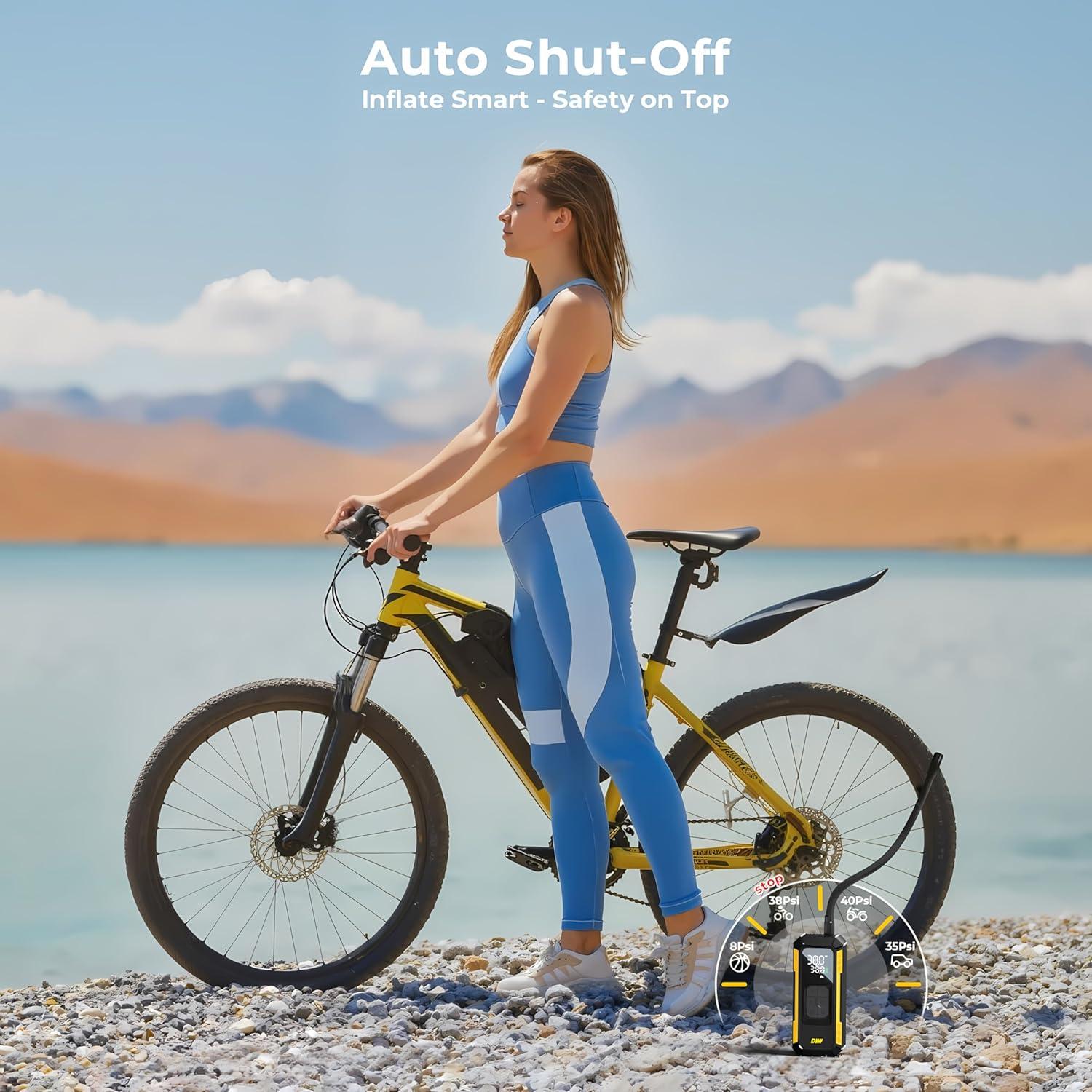 Compresor de Aire Portátil DWW 150 PSI Bomba Inalámbrica Compacta