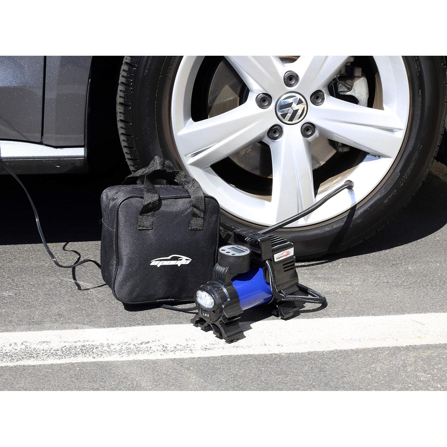 Compresor de Aire Portátil EPAuto 12V DC Inflador Digital