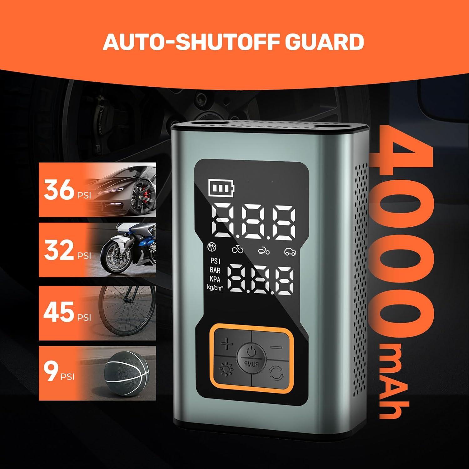 Compresor de Aire Portátil Cagdrivo 150PSI con Apagado Automático