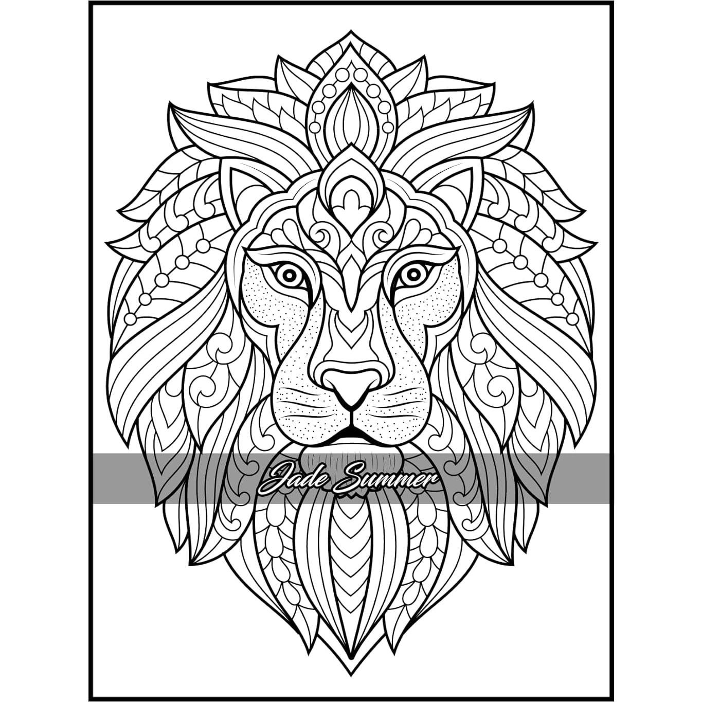 100 Animals: An Adult Coloring Book with Lions, Elephants, Owls, Horses, Dogs, Cats, and Many More!