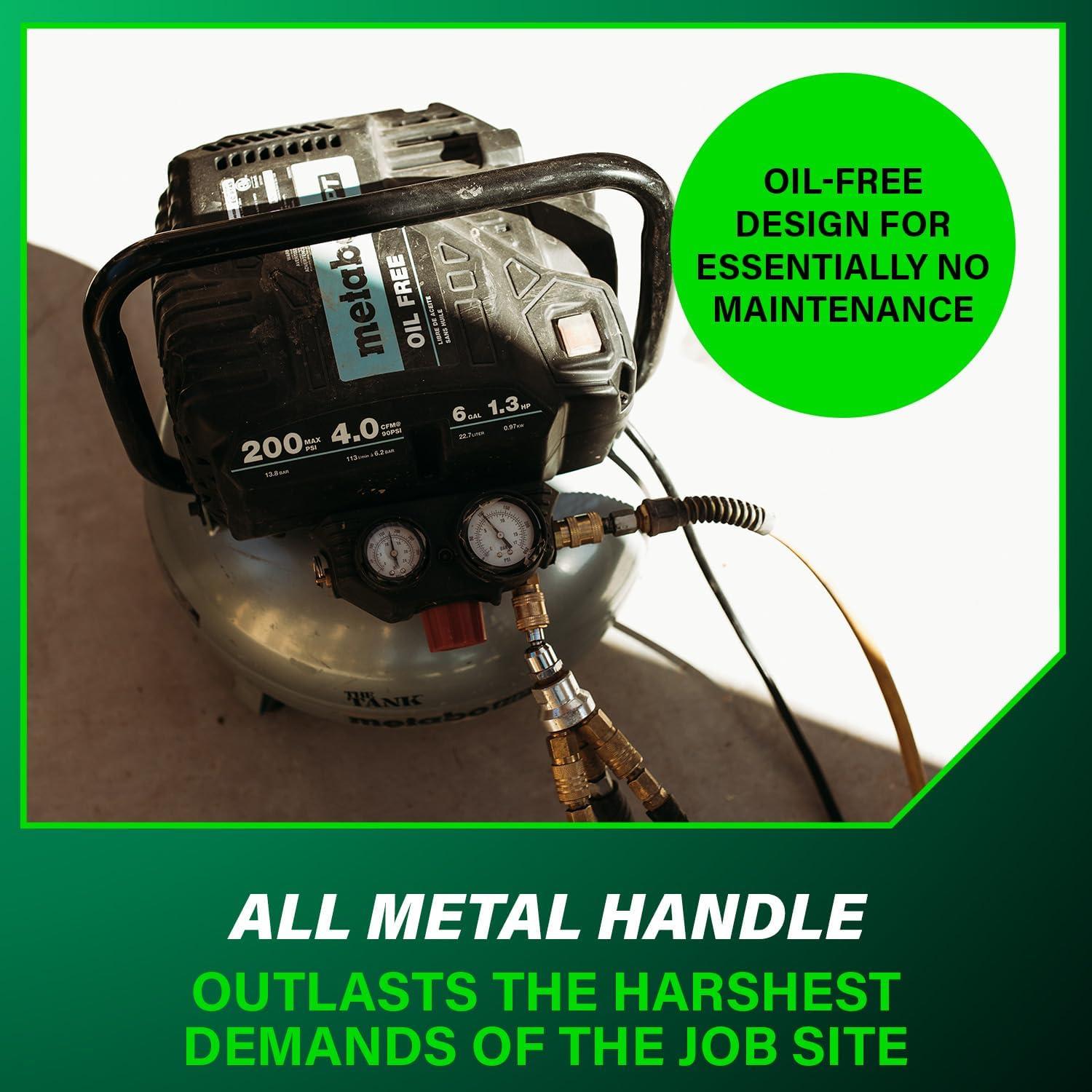 Compresor de Aire Metabo HPT EL TANQUE 6 Galones 200 PSI