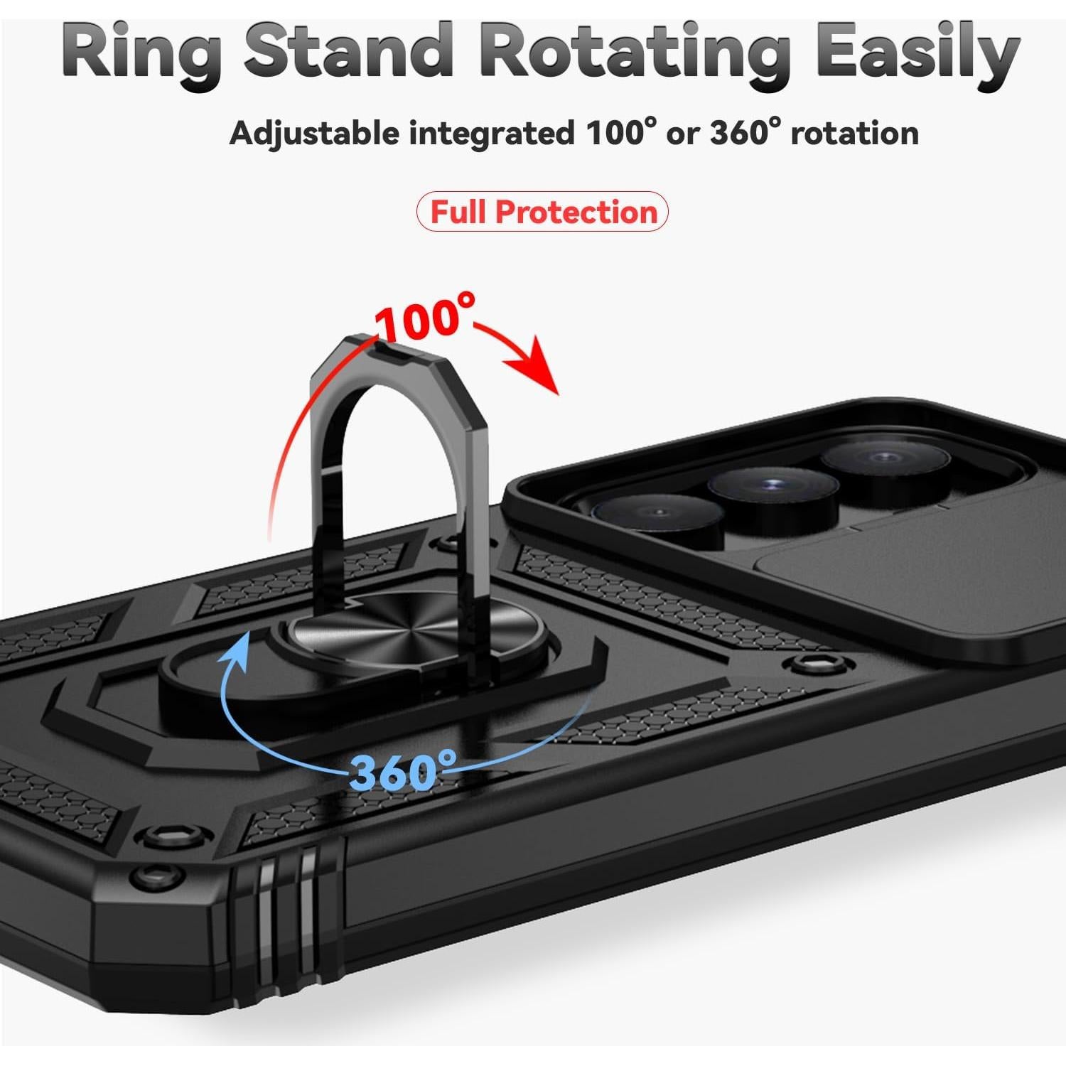 Funda SunStory para Samsung Galaxy A35 5G con soporte y tapa