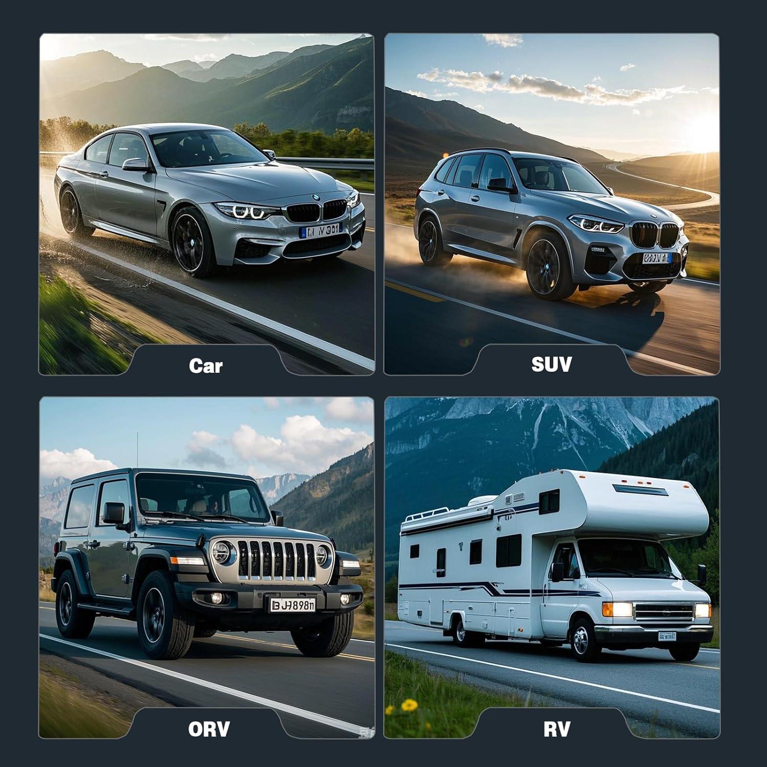 Compresor de Aire GSPSCN 12V 150PSI Doble Cilindro Portátil