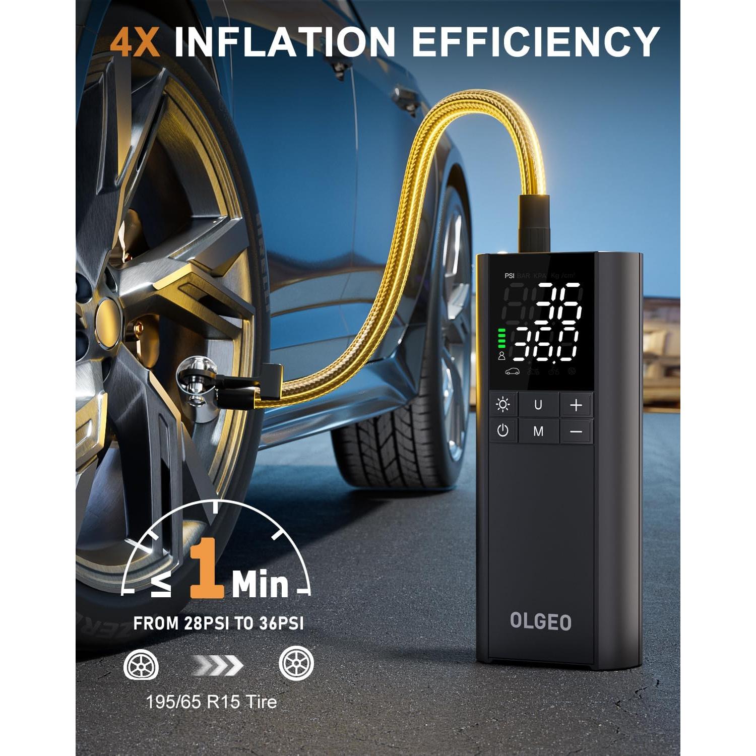 Compresor de Aire Portátil Olgeo M7 170 PSI Inalámbrico