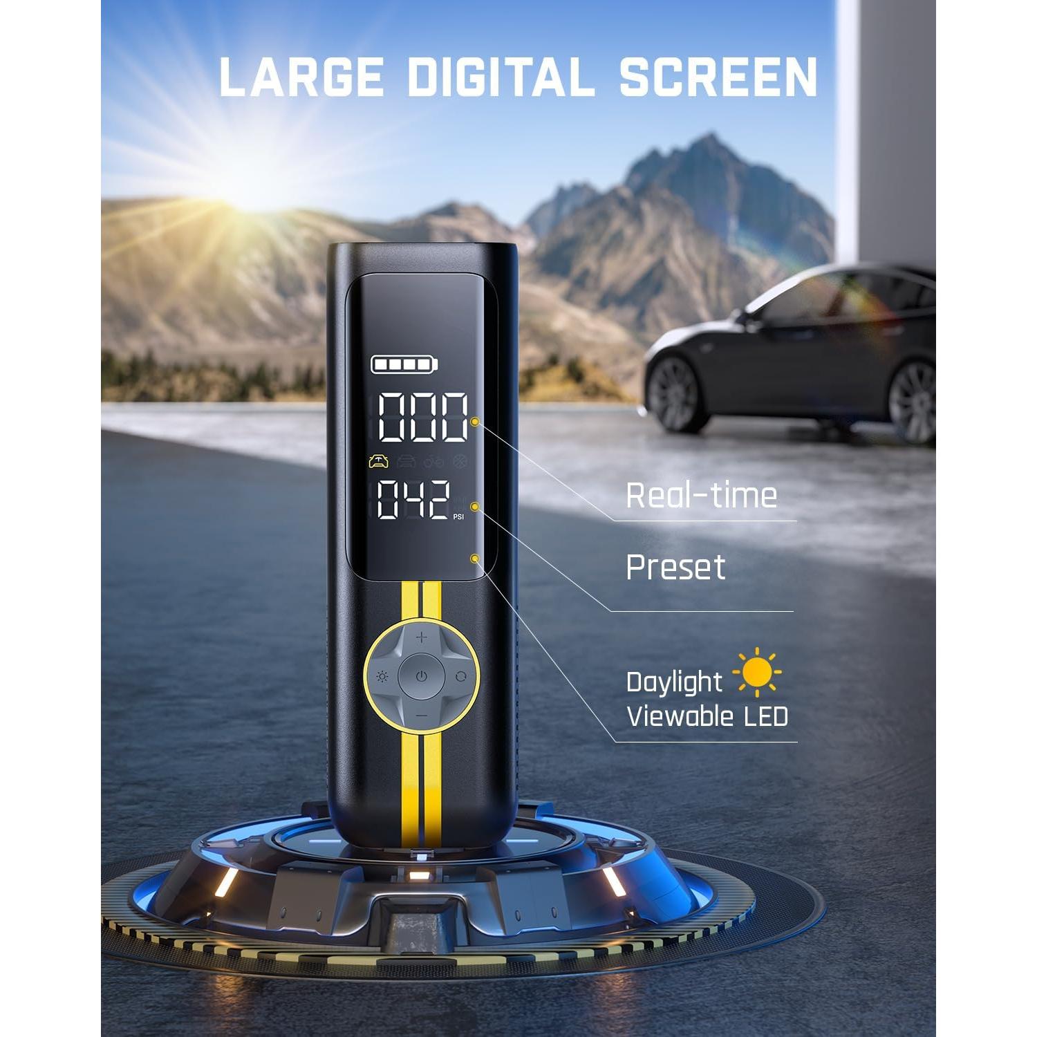 Inflador de Neumáticos Portátil Fanttik X8 APEX EV 150 PSI