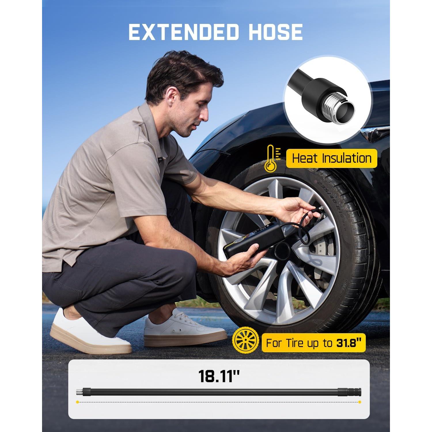 Inflador de Neumáticos Portátil Fanttik X8 APEX EV 150 PSI