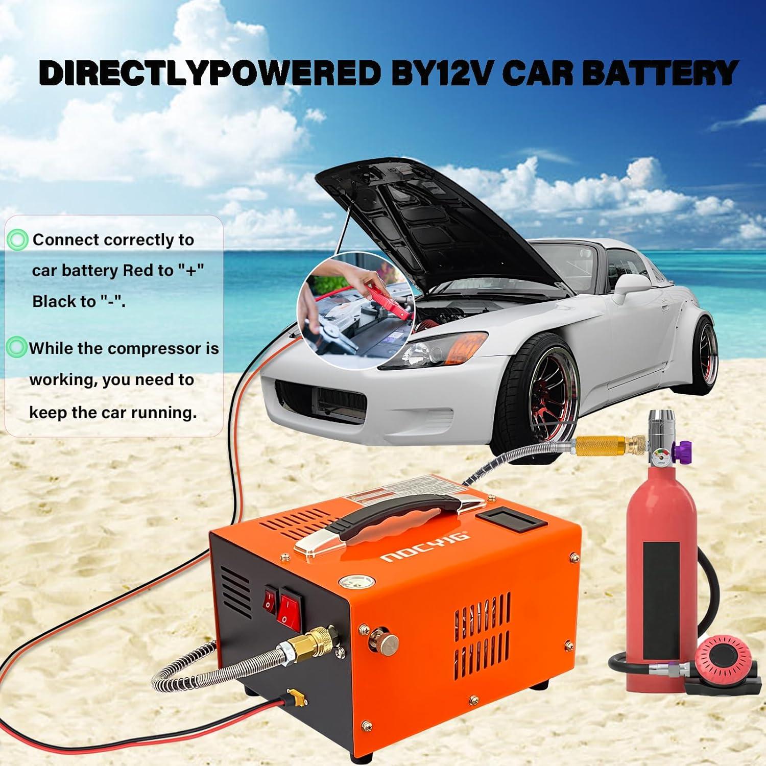 Compresor de aire PCP NDCYJG 4500PSI 250W Portátil 12V/110V
