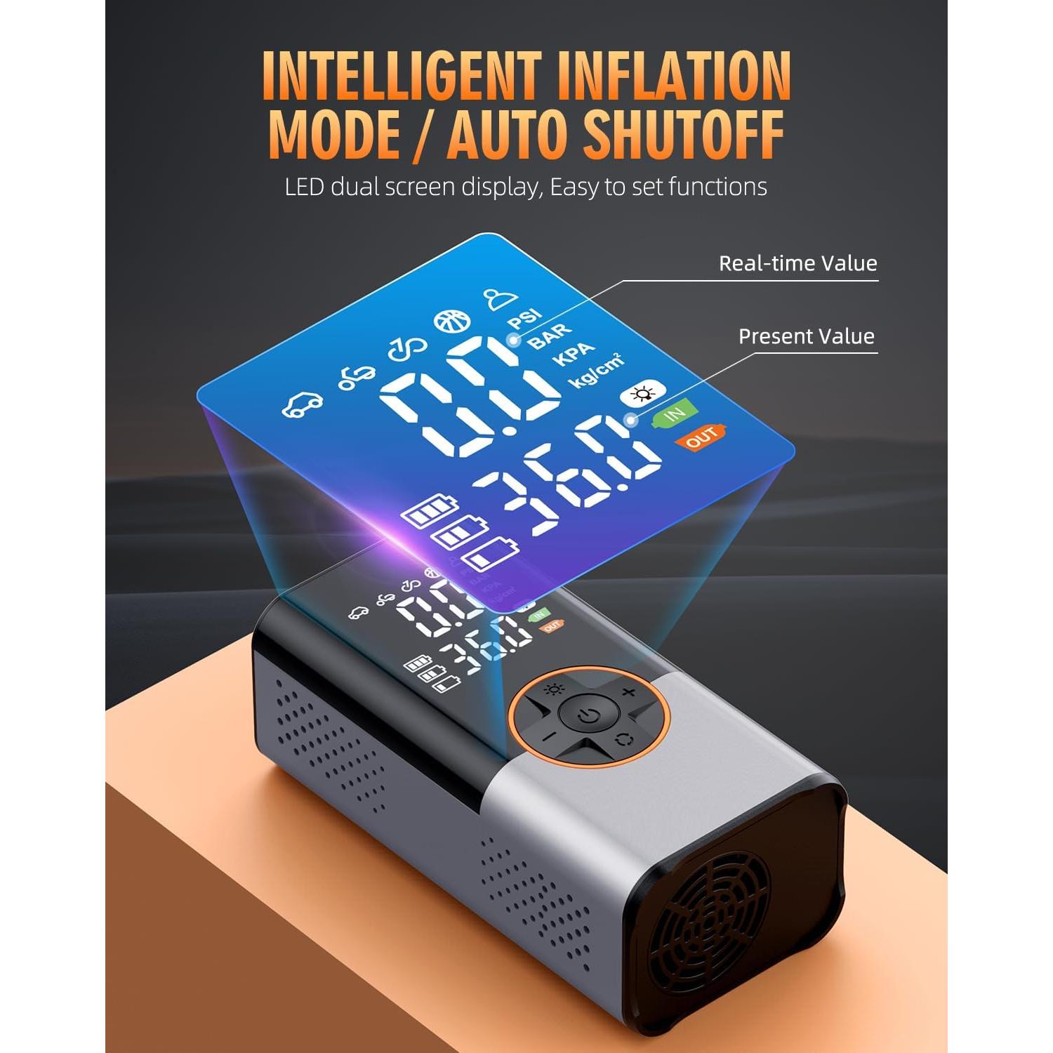 Compresor de Aire Portátil KUXISA CZK-5630 150 PSI 36 L/min