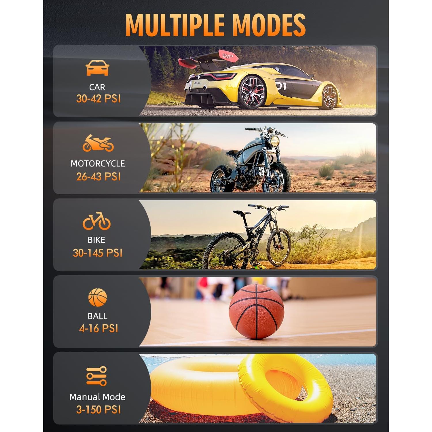 Compresor de Aire Portátil KUXISA CZK-5630 150 PSI 36 L/min