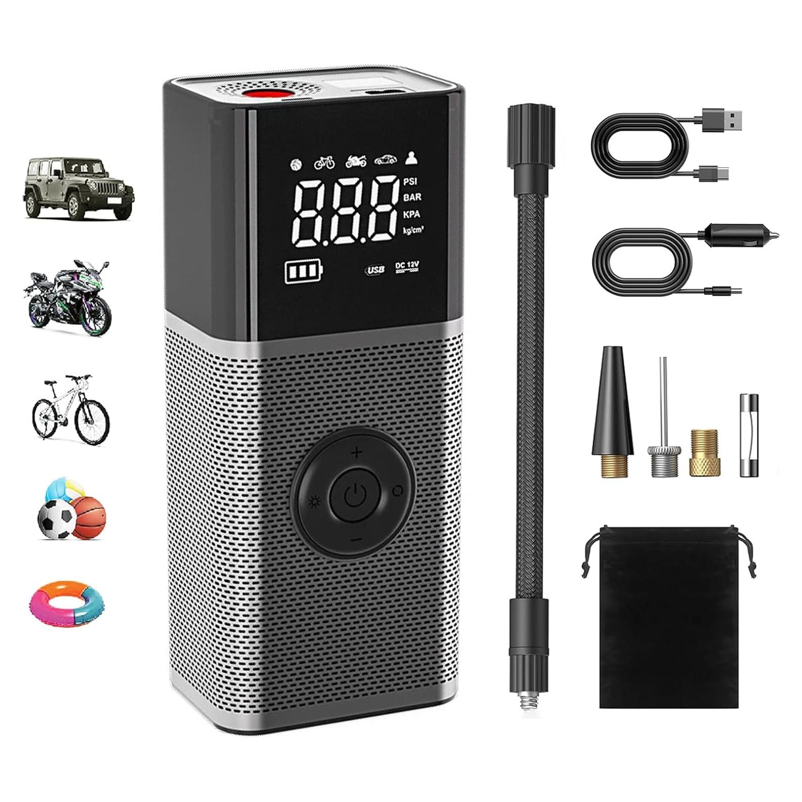 Compresor de Aire Portátil Smiletech T2200, 150 PSI, 12V