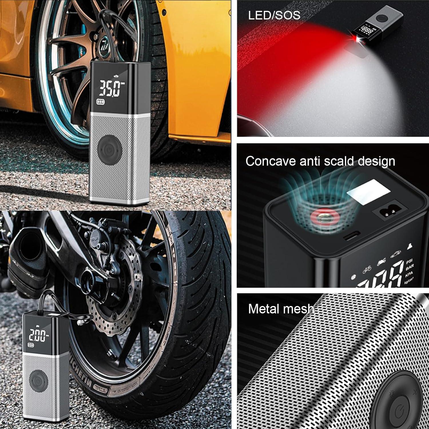 Compresor de Aire Portátil Smiletech T2200, 150 PSI, 12V