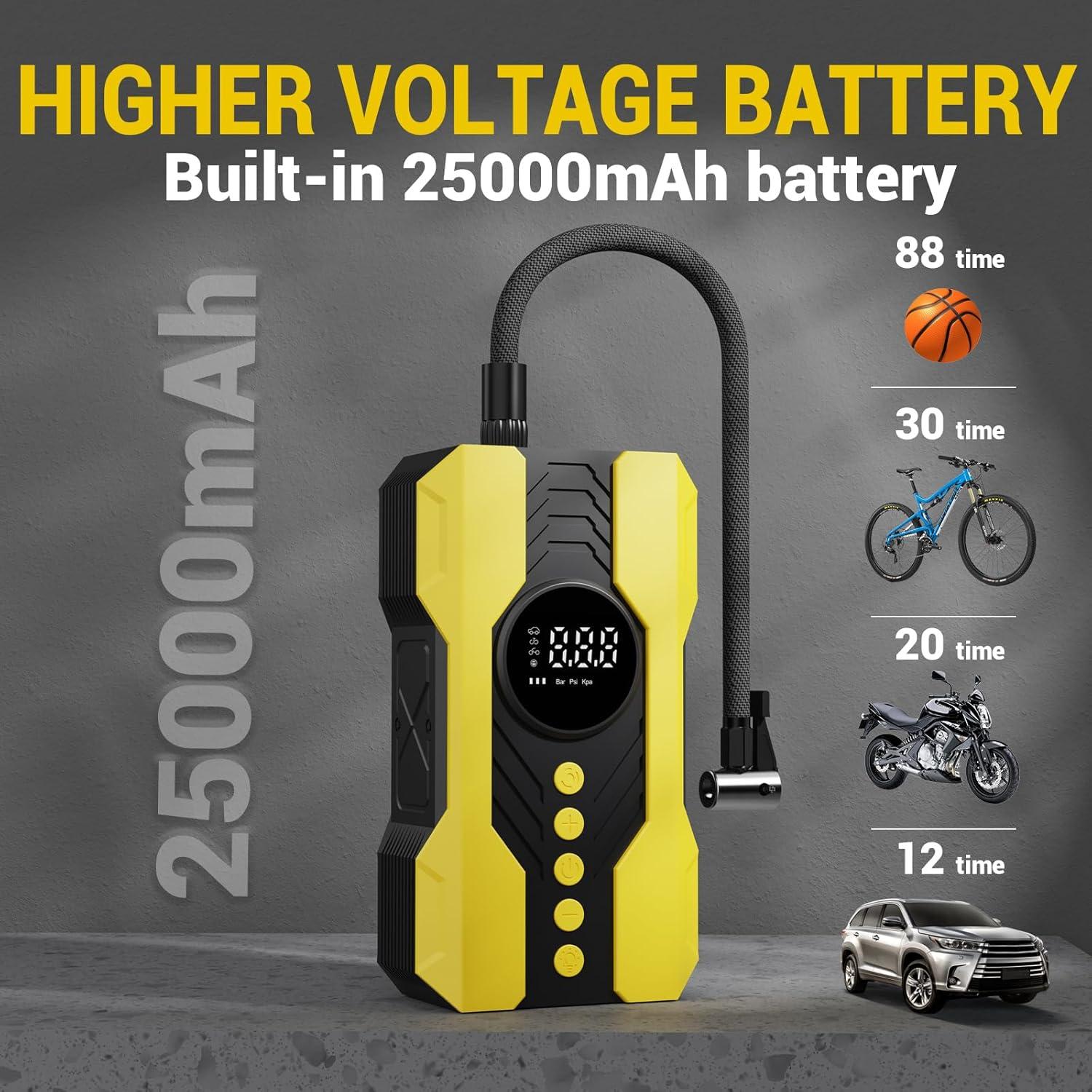 Compresor de Aire Portátil Kalyoosen 200 PSI 12V para Neumáticos