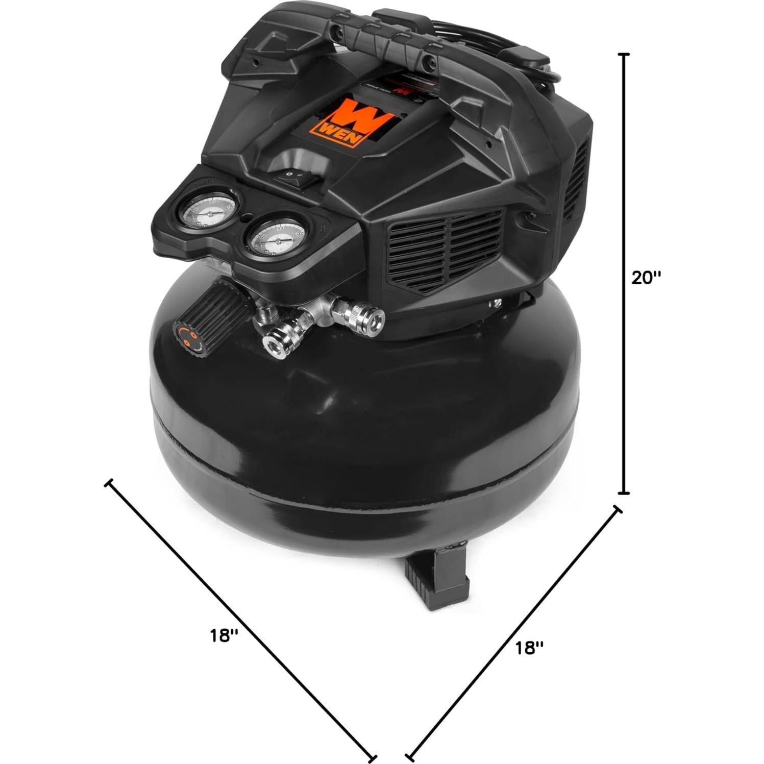 Compresor de Aire WEN 6 Galones Sin Aceite 150 PSI