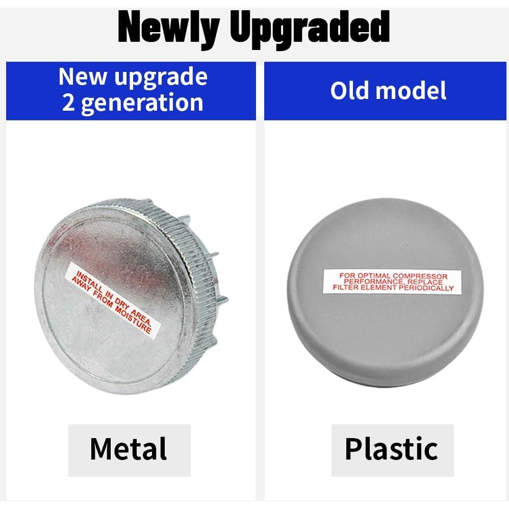 Compresor de Aire ZHSYMX 200 PSI 12V Doble Plata 8L