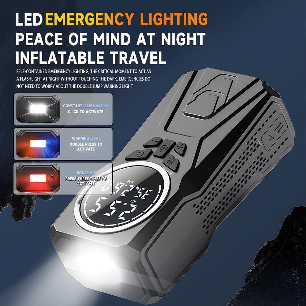 Arrancador de Coche HAONINYUE H03-1 con Compresor 3000A