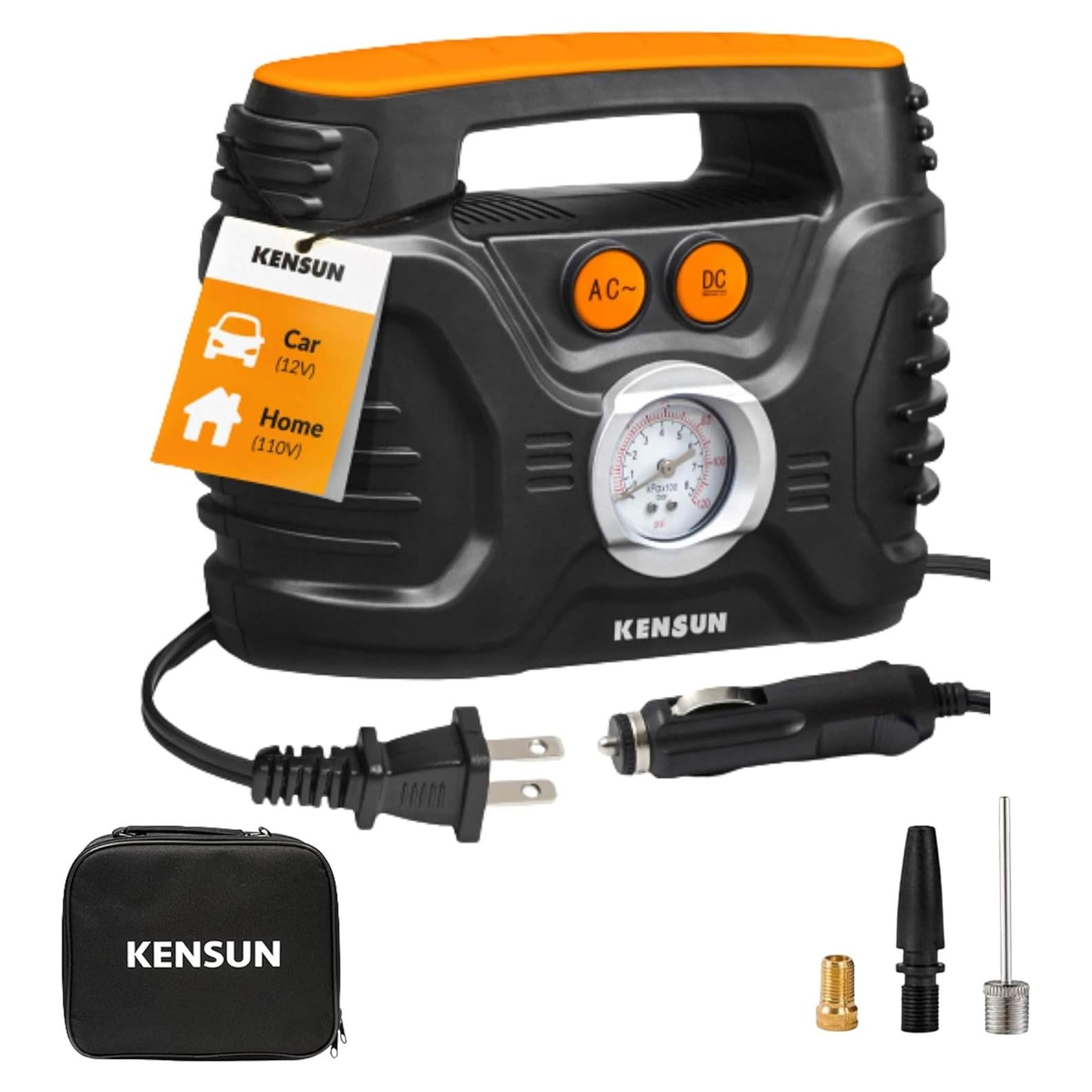 Compresor de Aire Portátil Kensun H 12V/110V 100 PSI