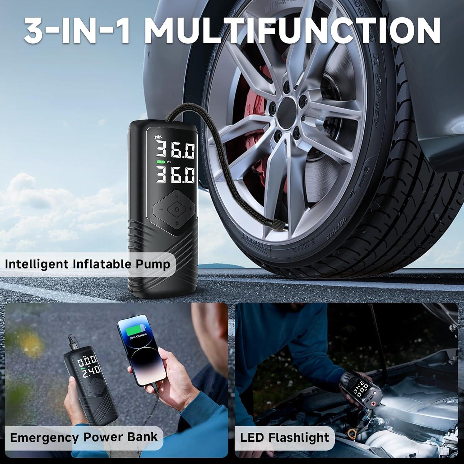 Inflador de Neumáticos Inalámbrico AERMOTOR AUTOPRES 150 PSI