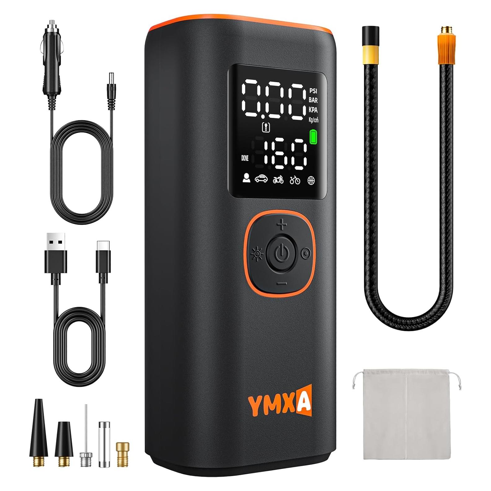 Compresor de Aire Portátil YMXA VP-18 160 PSI con Pantalla LED