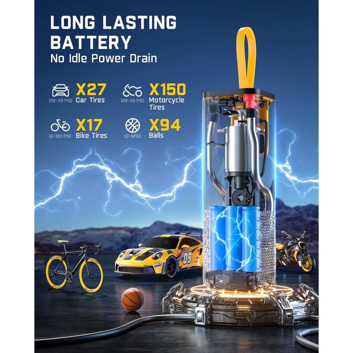 Compresor de Aire Portátil Fanttik X9 APEX 150 PSI Inalámbrico