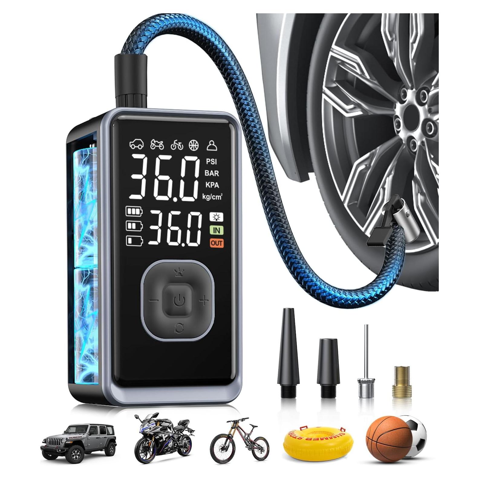 Compresor de Aire Portátil Pumptiva 150 PSI Inalámbrico