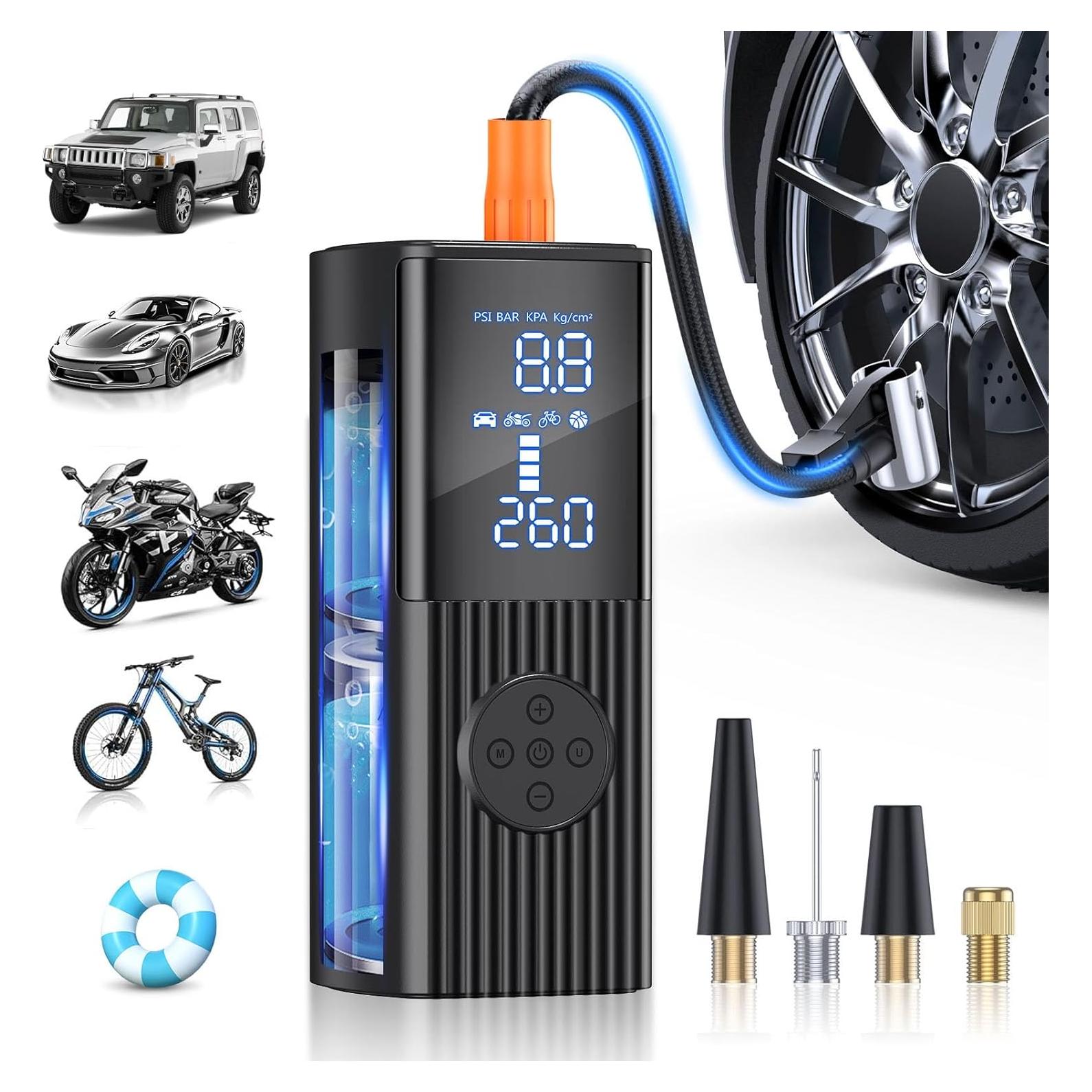 Compresor de Aire Portátil Hafuloky P013 180 PSI 36 L/min