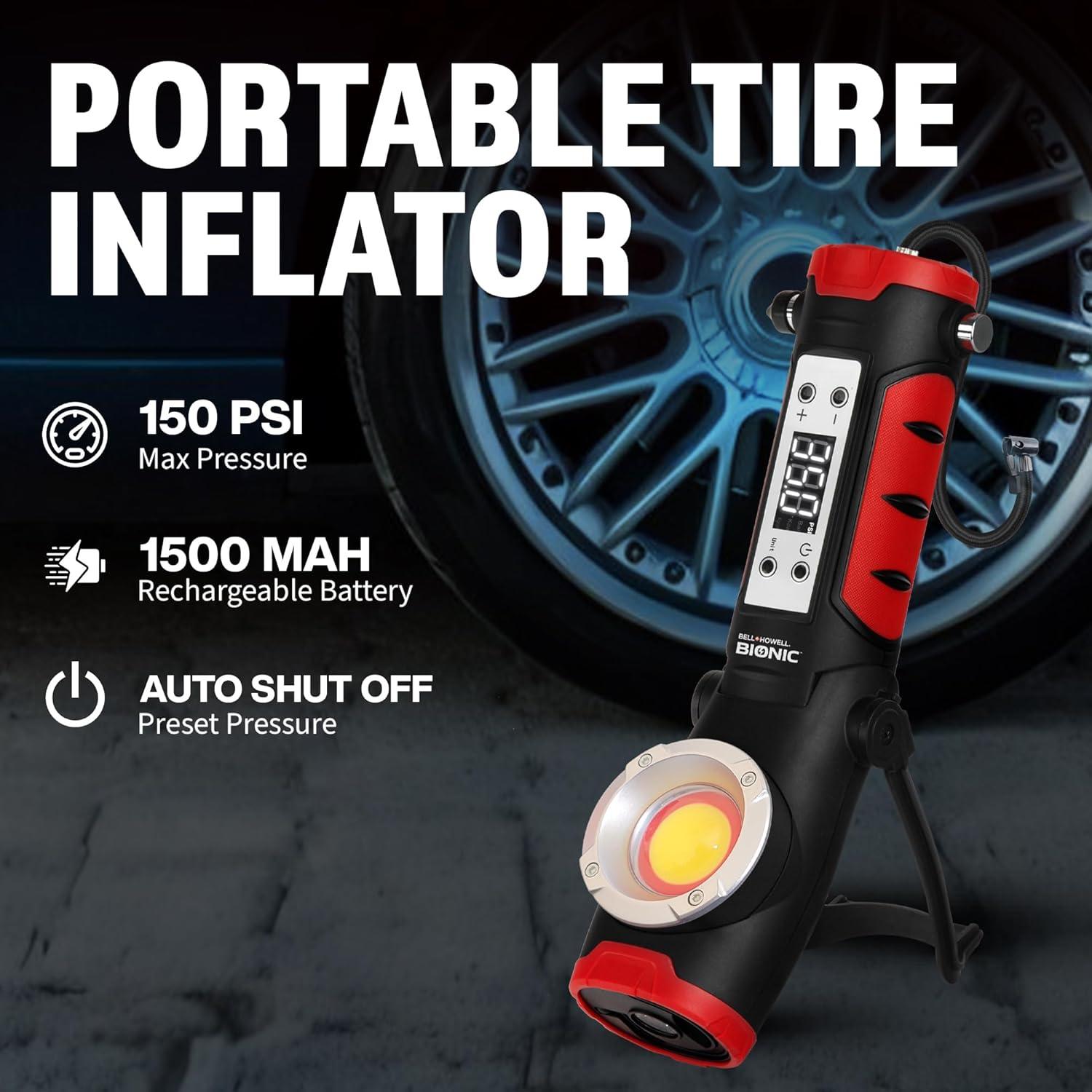 Inflador de Neumáticos Bionic Rescue 1500mAh Portátil 120 PSI