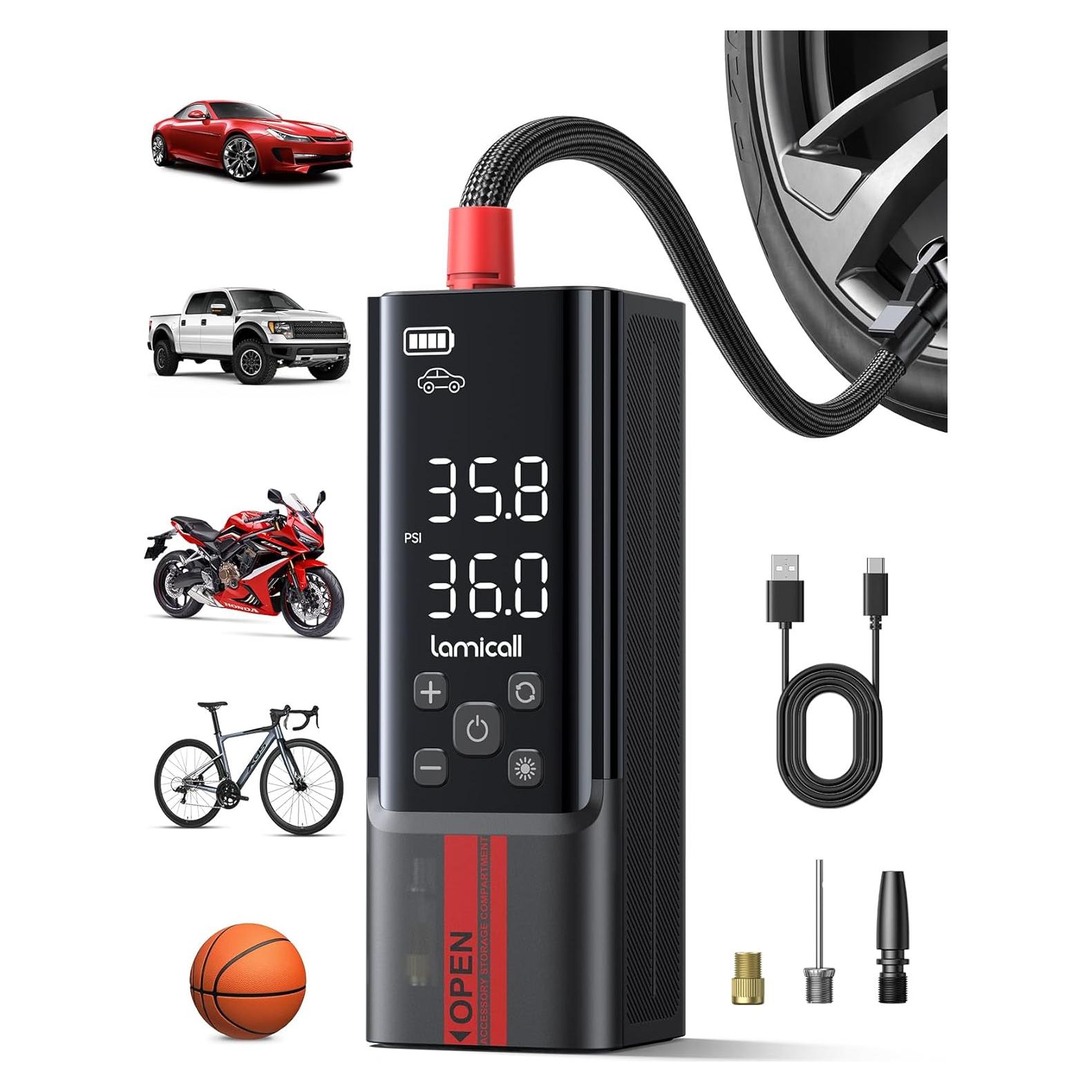 Inflador de Neumáticos Portátil Lamicall VHEP01-B2 150 PSI