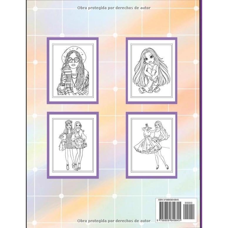 Moda Libro para Colorear para Niñas de 8 a 12 años: 30 Maravillosos Dibujos de Moda de Belleza para Niñas, Adolescentes y Adultos y otras Cosas Lindas. Fashion Libro (Spanish Edition)