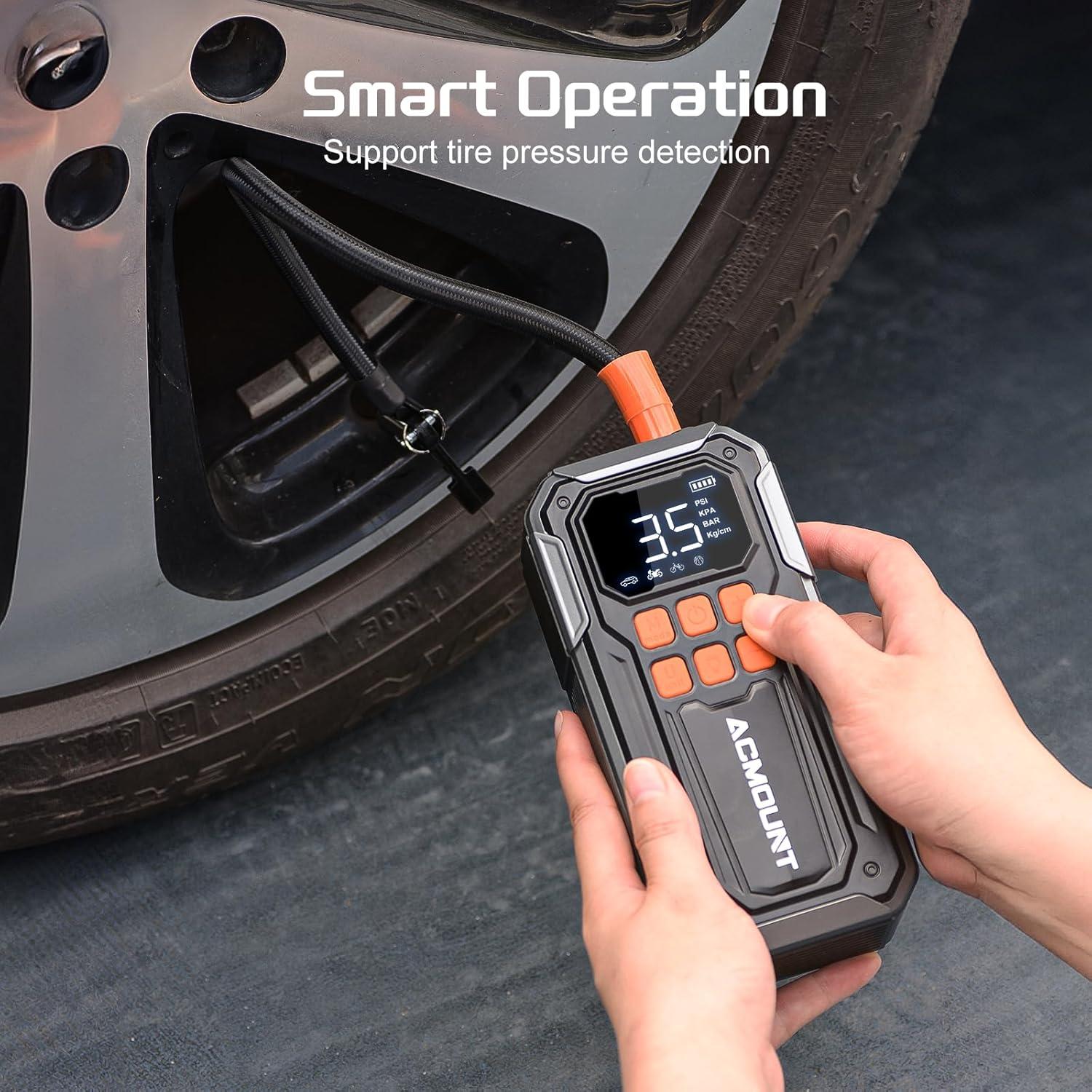 Compresor de Aire Portátil Acmount C30 160PSI Batería 10000mAH