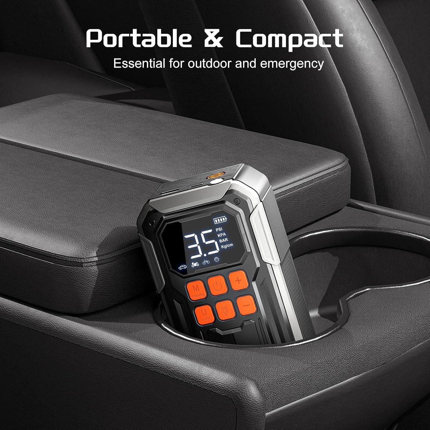 Compresor de Aire Portátil Acmount C30 160PSI Batería 10000mAH