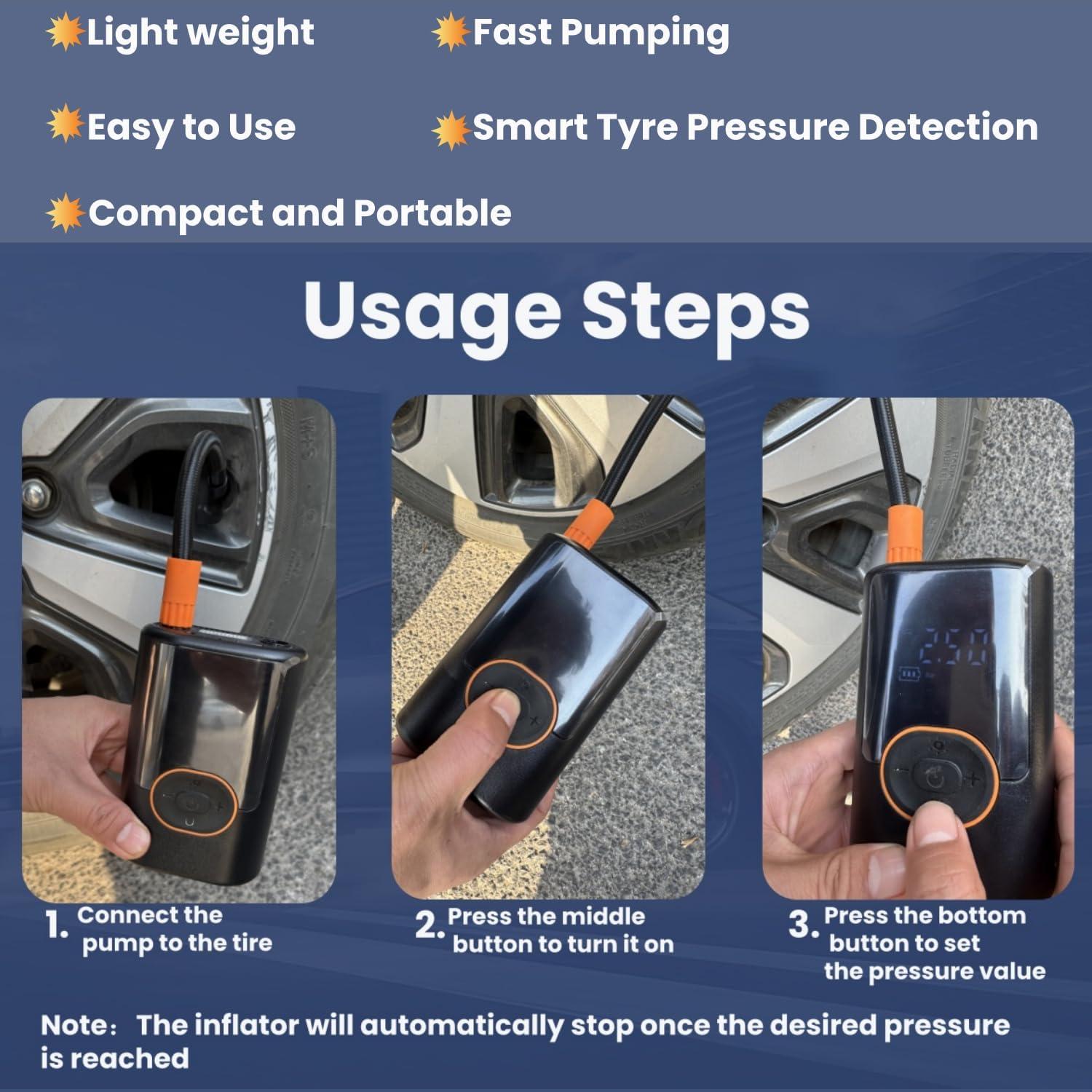 Compresor de Aire Portátil HATRAV HAVTR92, 150 PSI, Digital