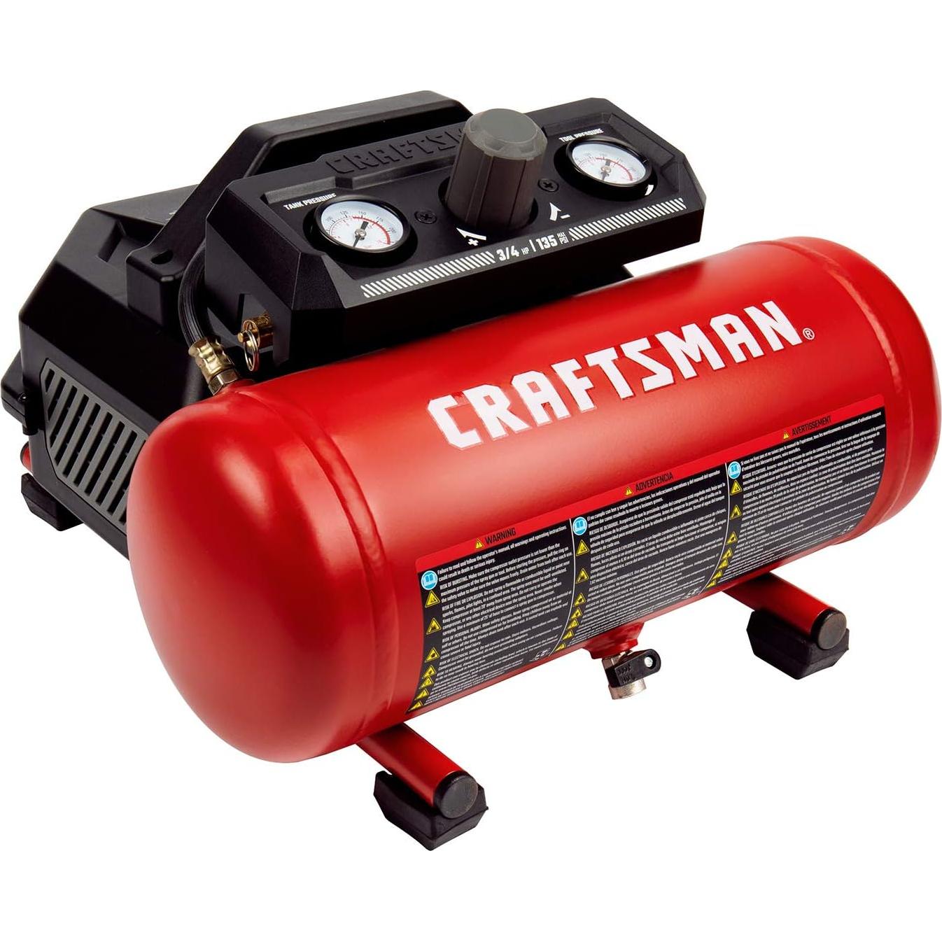Compresor de Aire Craftsman 1.5 Galones 0.75 HP 135 PSI