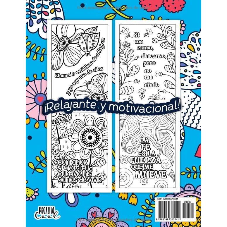 Libro de colorear para adultos | Optimismo y fe todo lo pueden: Afirmaciones positivas y pensamientos de motivación en español con diseños relajantes de flores y más (Spanish Edition)