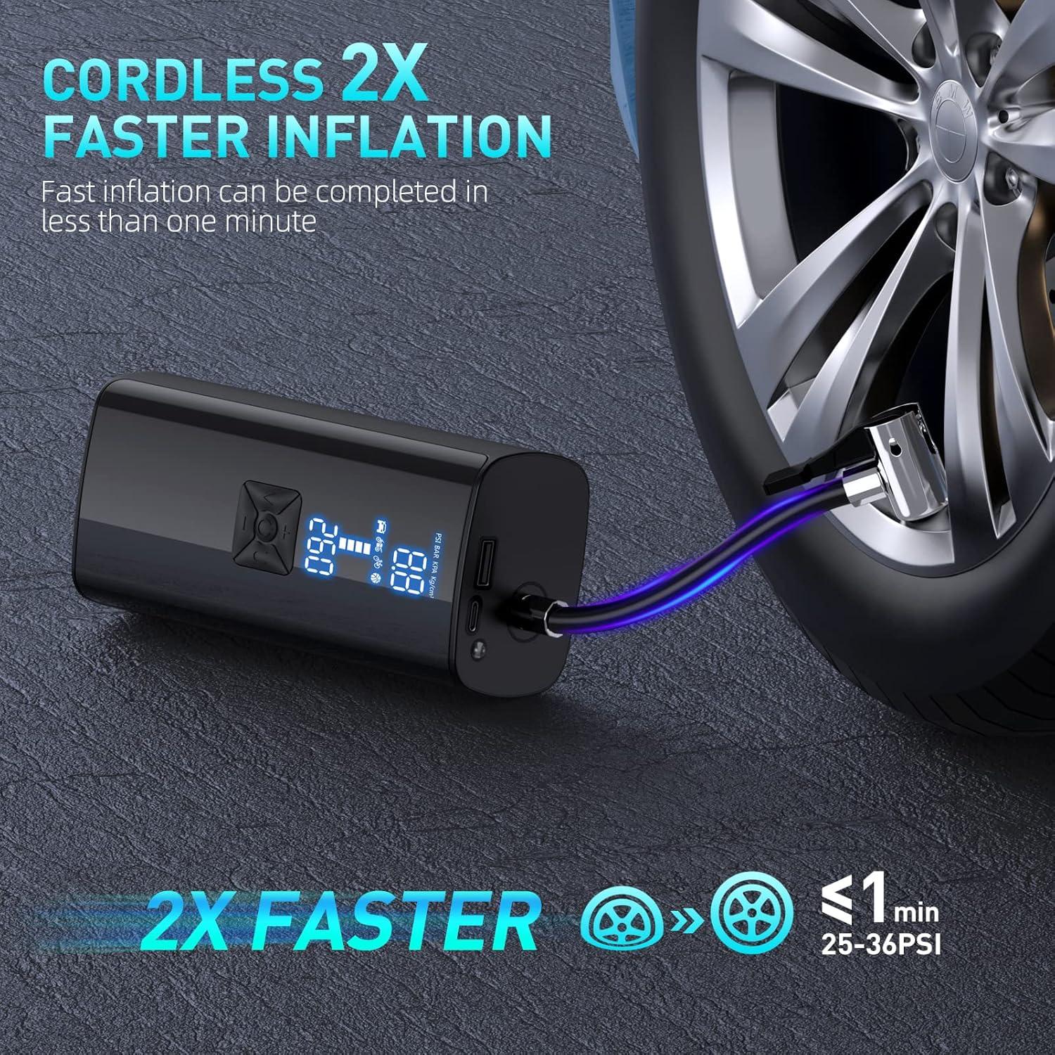 Compresor de Aire Portátil GJOSYOI P015 150 PSI 25000mAh