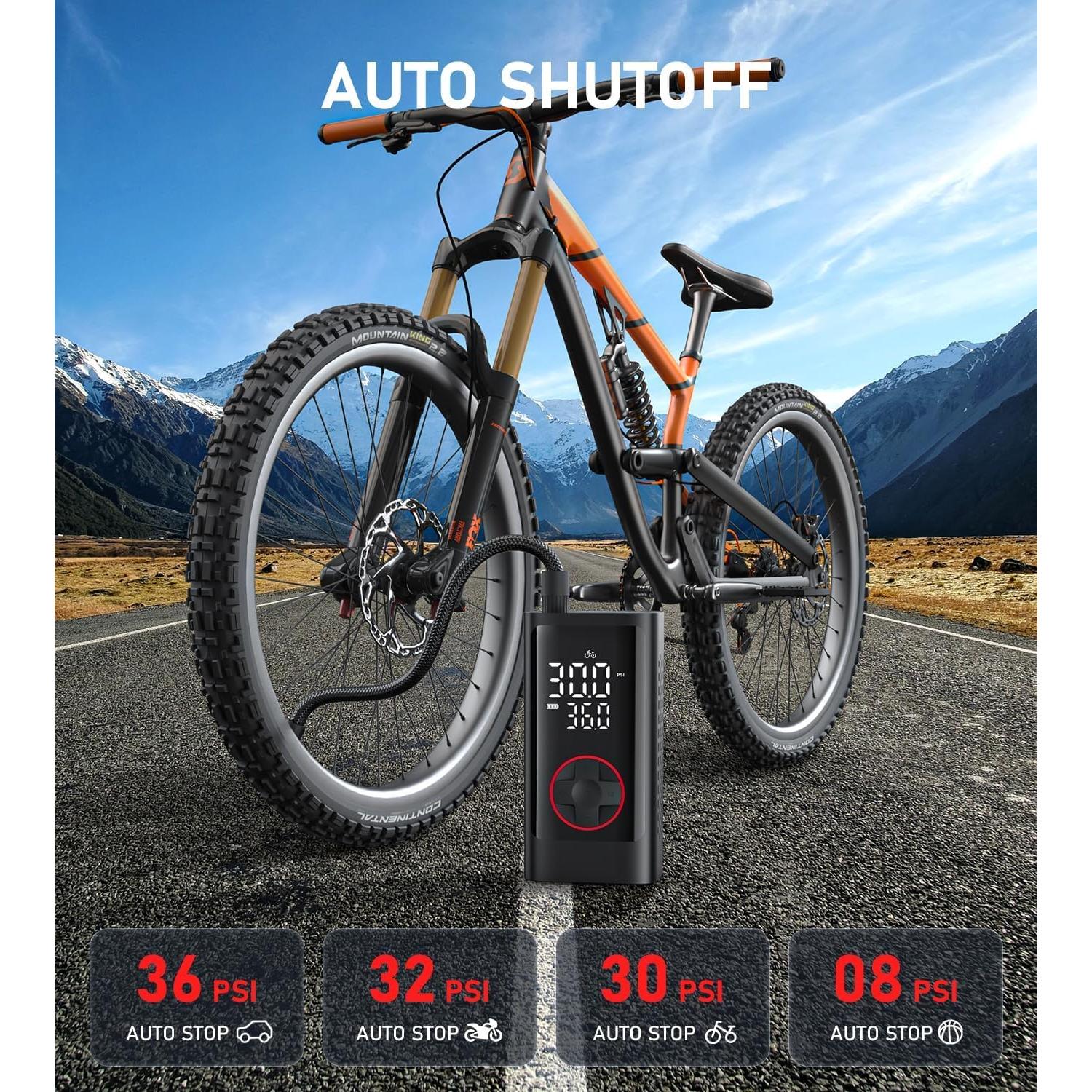 Compresor de Aire Portátil JUSUOX 150 PSI para Neumáticos