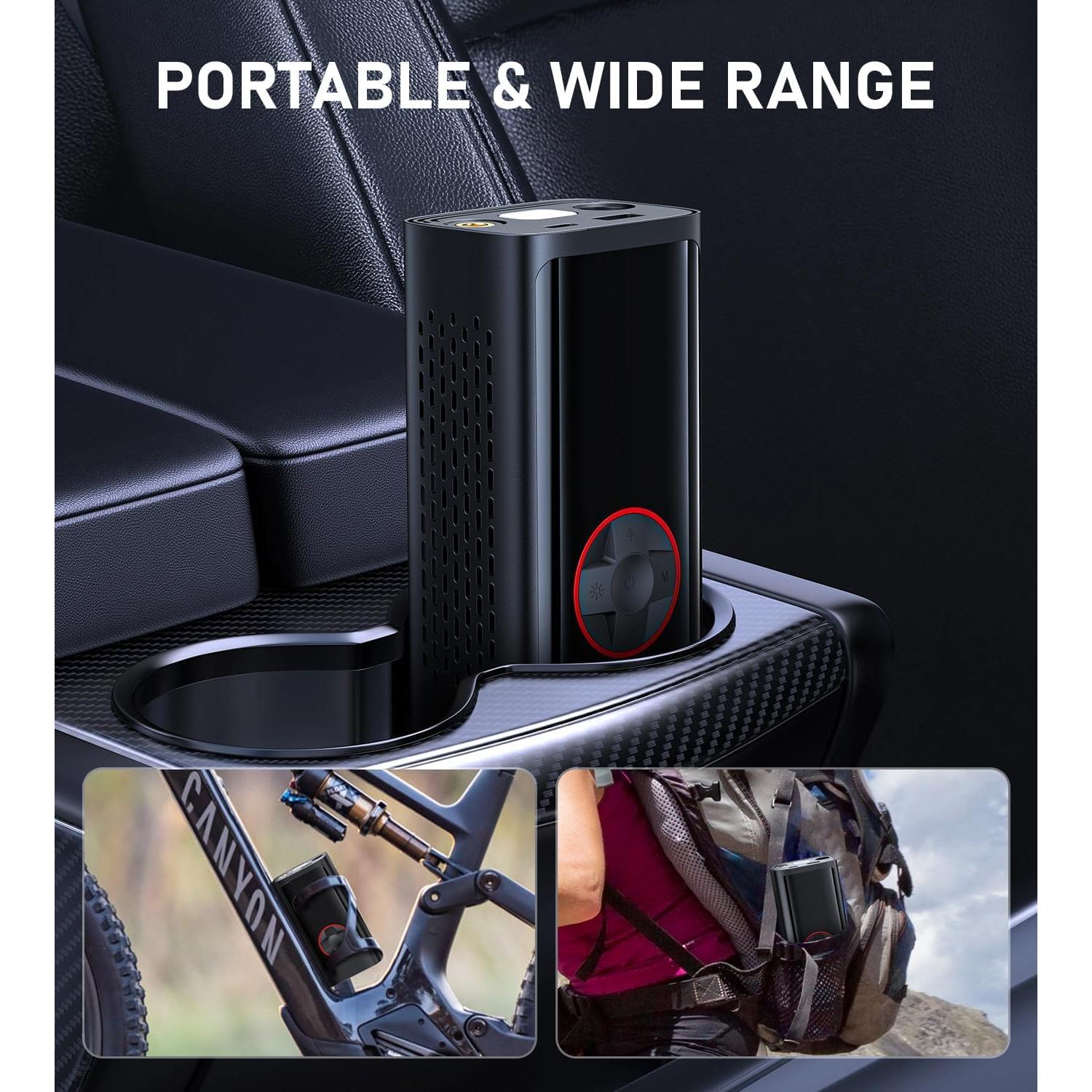 Compresor de Aire Portátil JUSUOX 150 PSI para Neumáticos