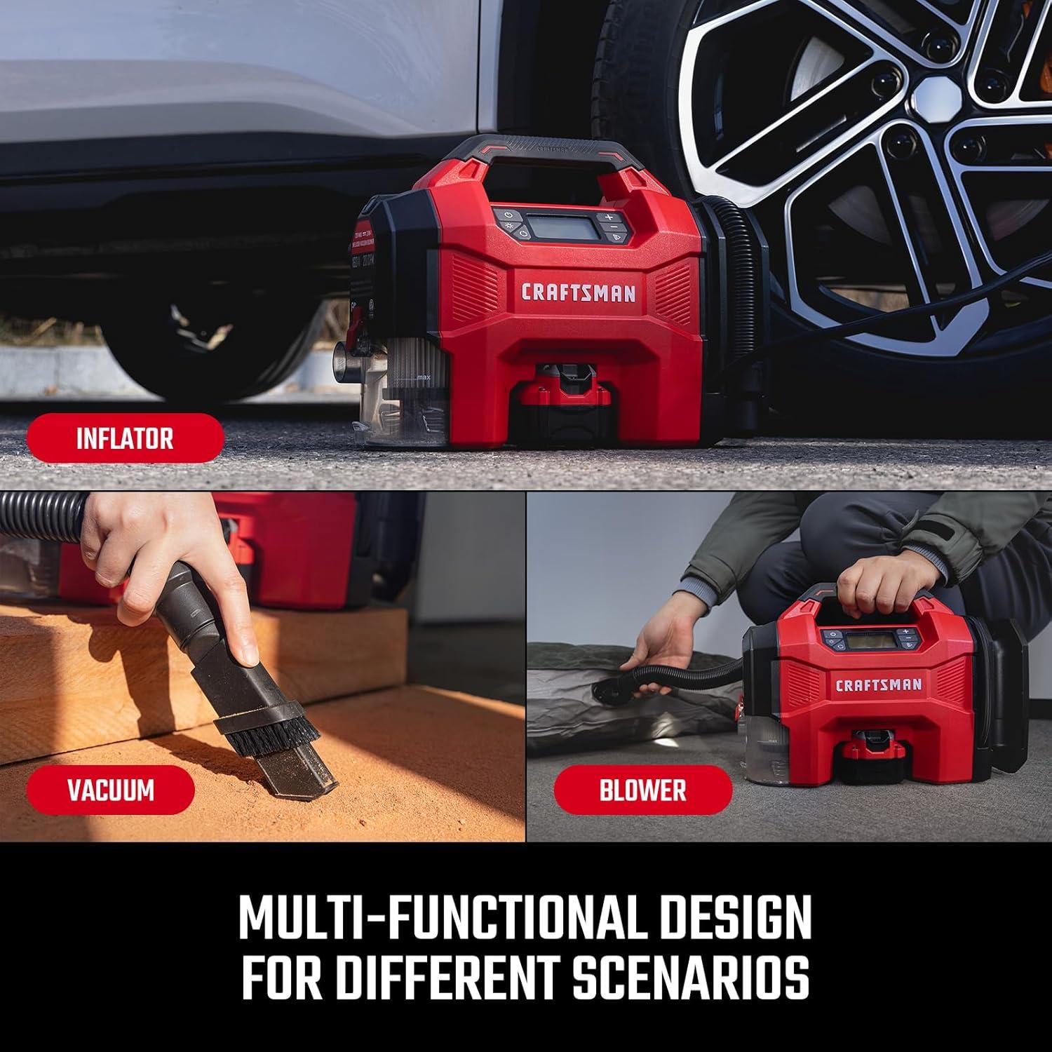 Compresor de Aire Portátil Craftsman V20 3-en-1 160PSI