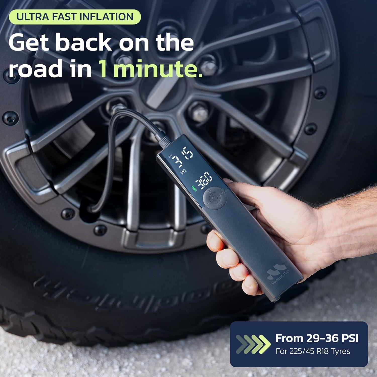 Compresor de Aire Portátil Woowind Ventus Pro 150 PSI Inalámbrico