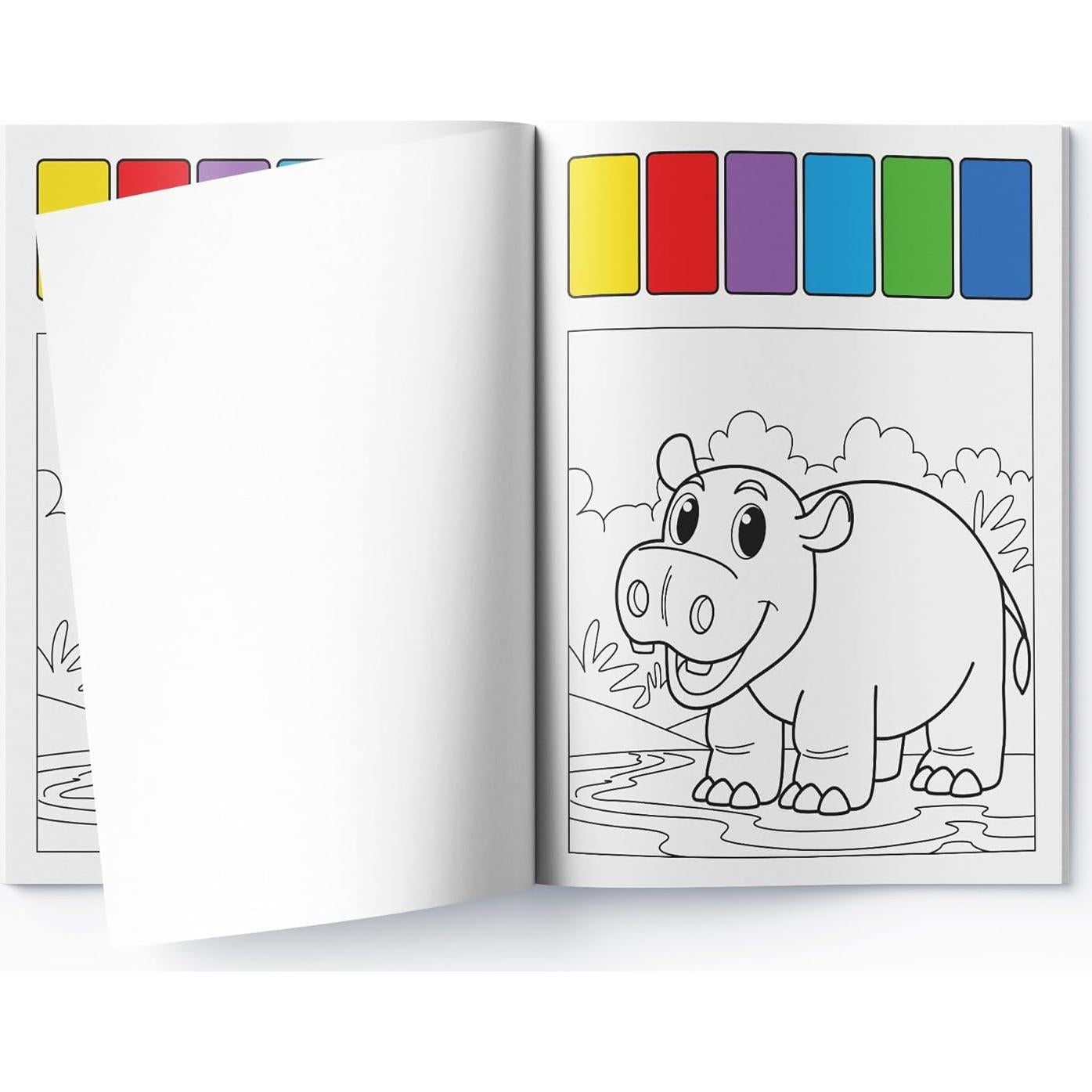 Animals: Pick and Paint Coloring Activity Book