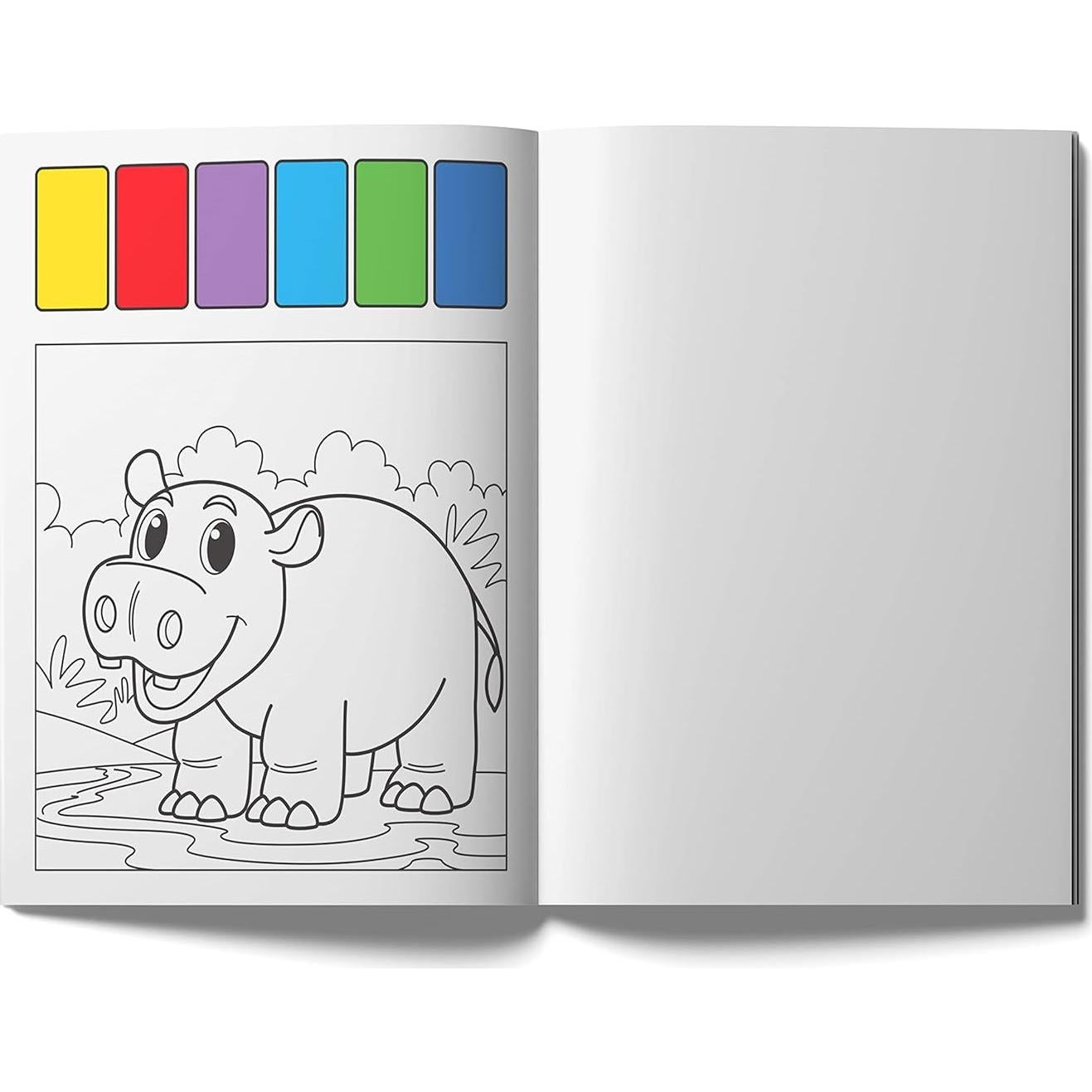 Animals: Pick and Paint Coloring Activity Book