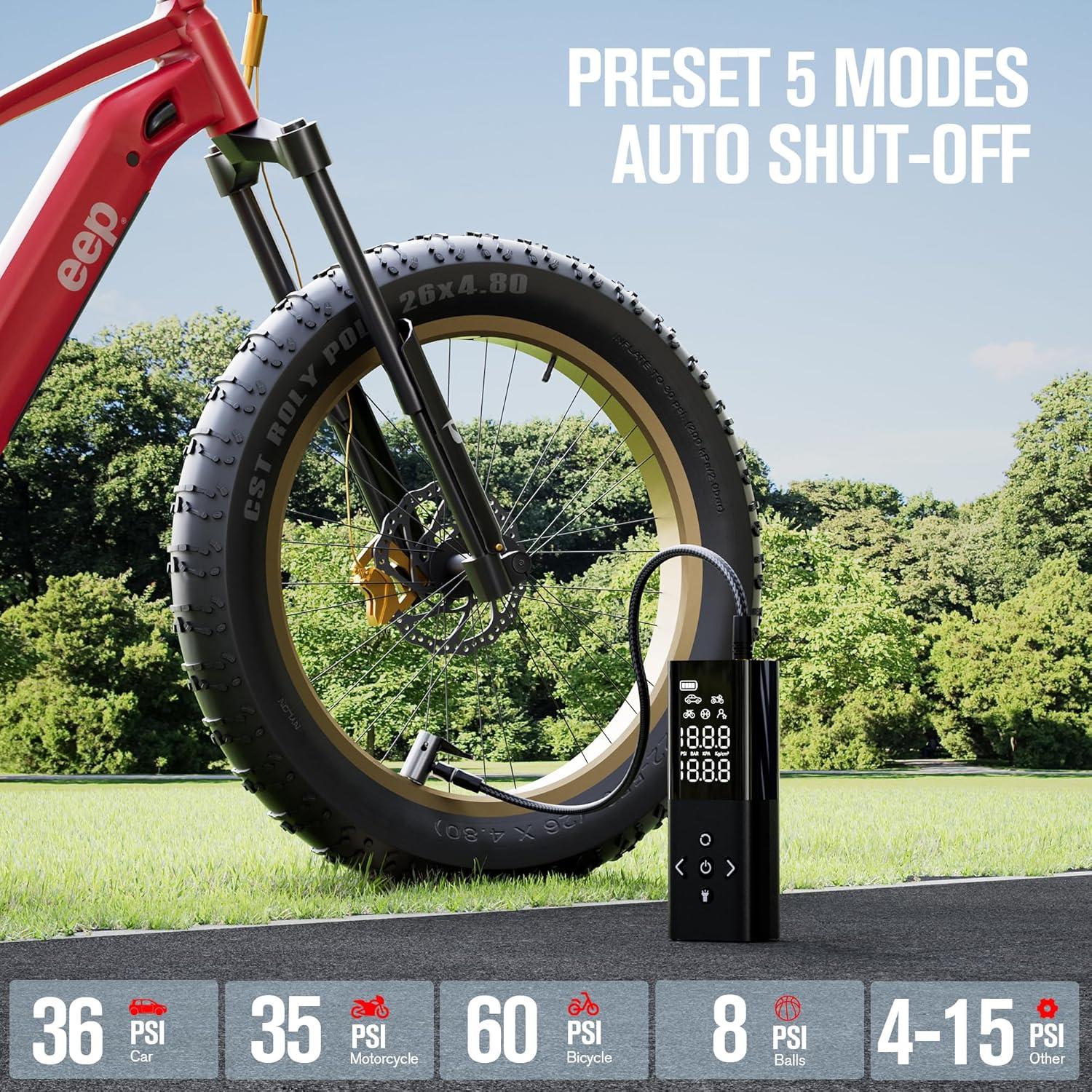 Compresor de Aire Portátil GOOLOO AP150 150PSI Bomba Inalámbrica