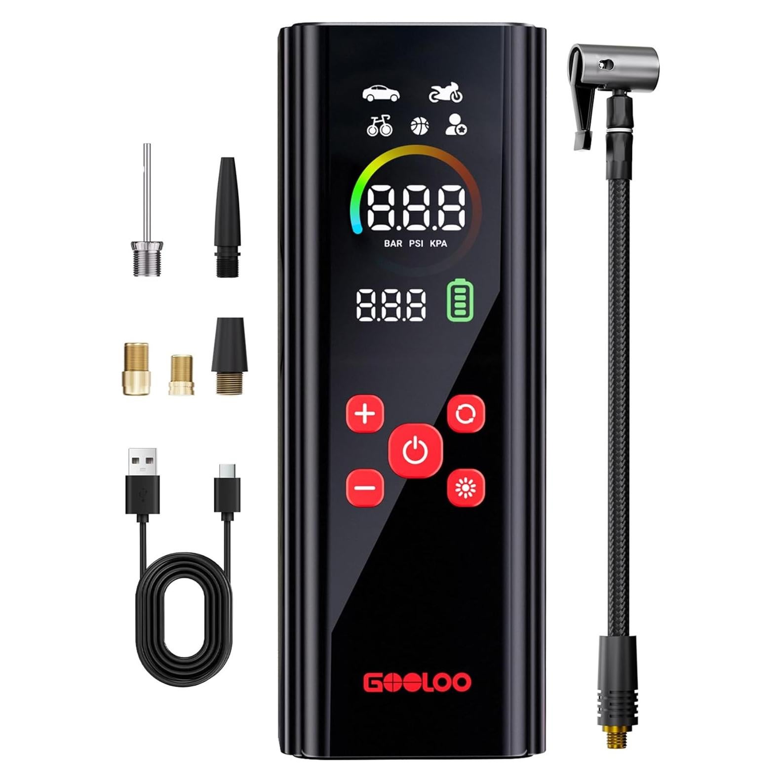 Compresor de Aire Portátil GOOLOO AP150 PRO 12V 150 PSI