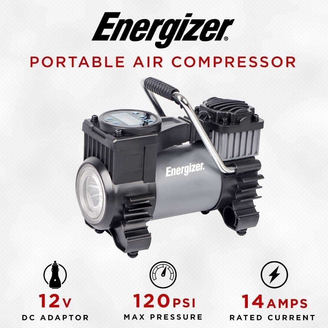 Compresor de Aire Portátil Energizer EDC12035 120 PSI 12V DC