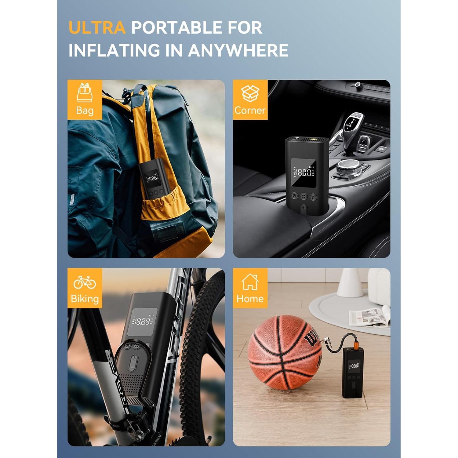 Compresor de Aire Portátil AIRSURE 150 PSI Inalámbrico