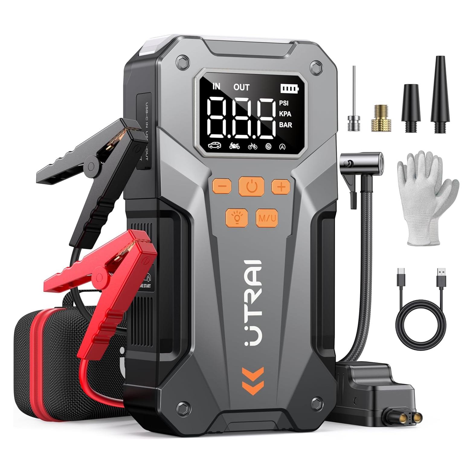 Arrancador de Salto UTRAI JS-20 5000A con Compresor 12V