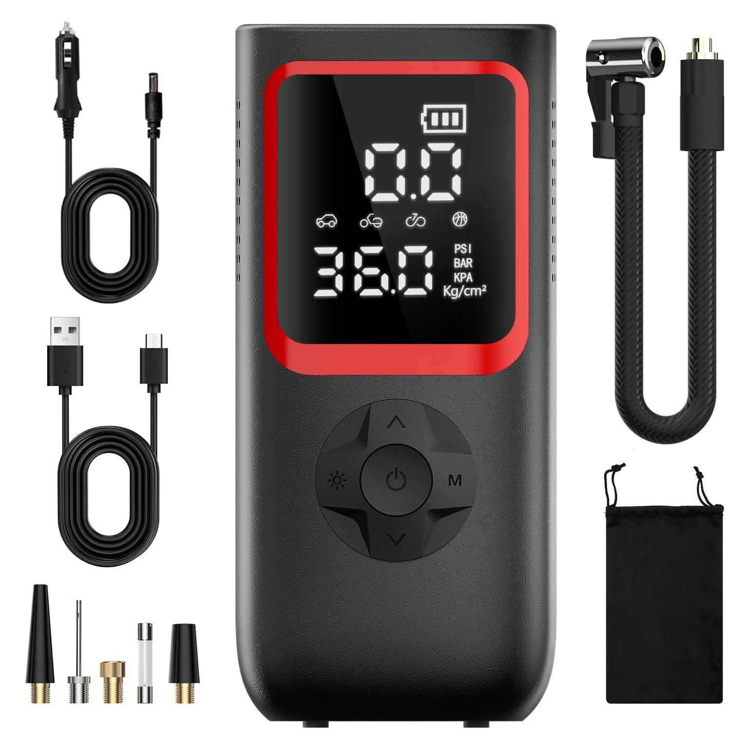 Compresor de Aire Portátil KOLTGOO 150 PSI Inflador Rápido