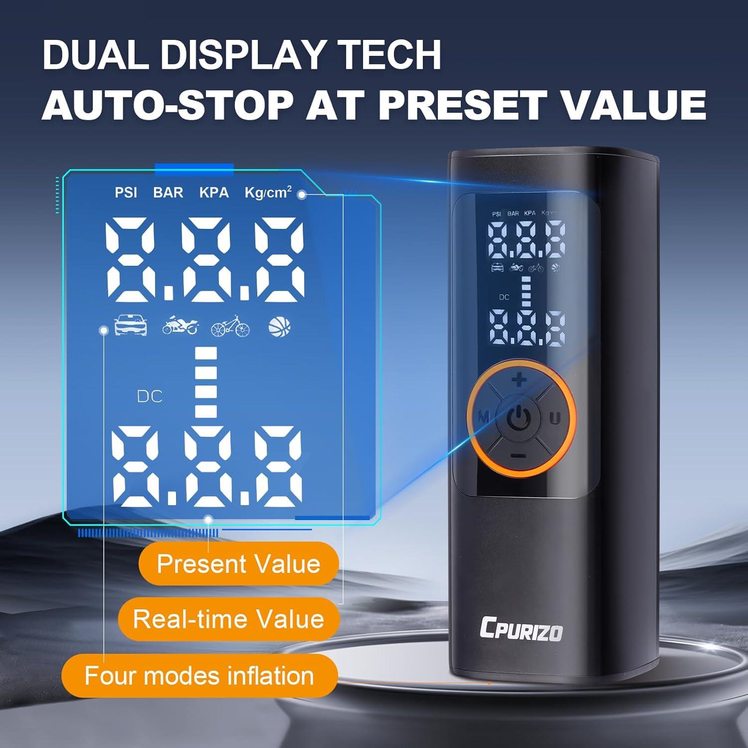 Compresor de Aire Portátil Cpurizo MU-004 150 PSI 12V