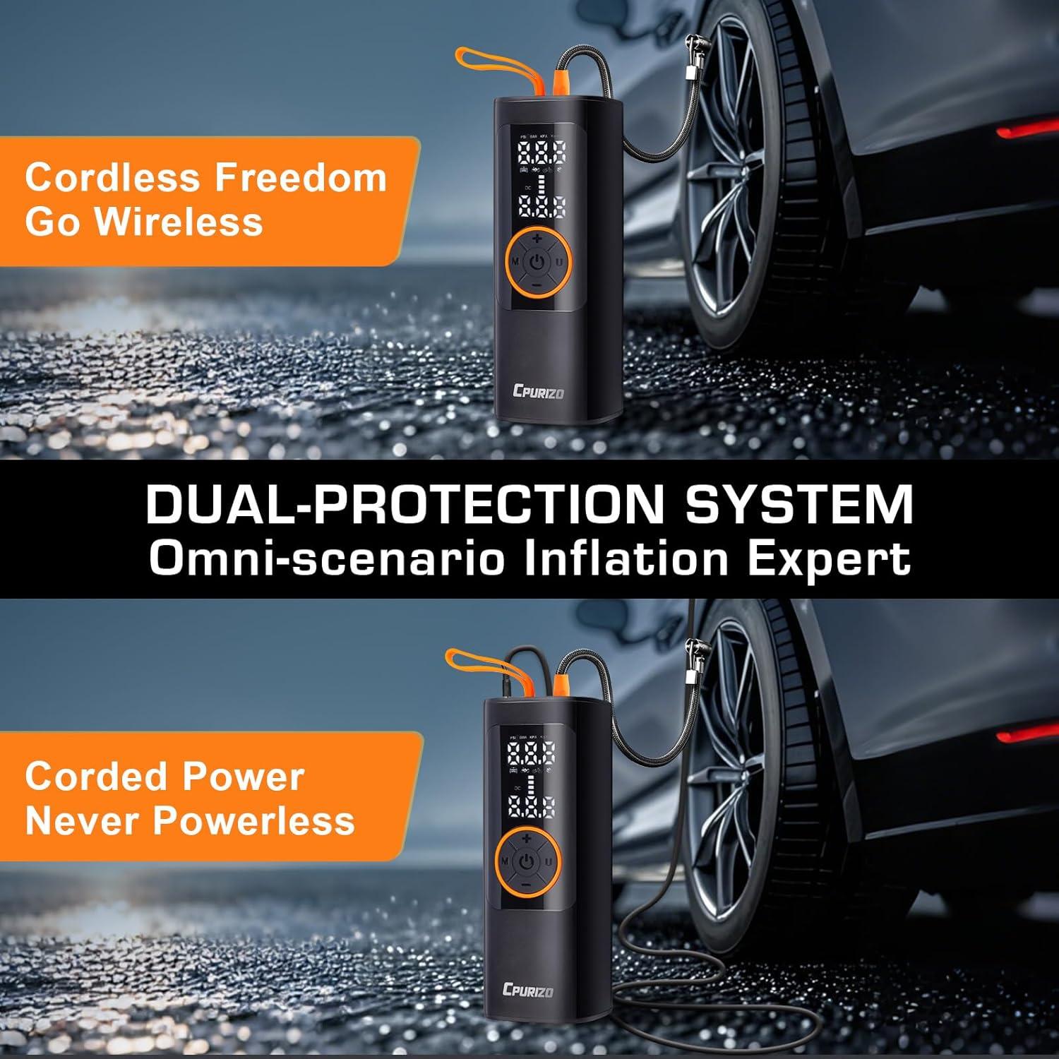 Compresor de Aire Portátil Cpurizo MU-004 150 PSI 12V