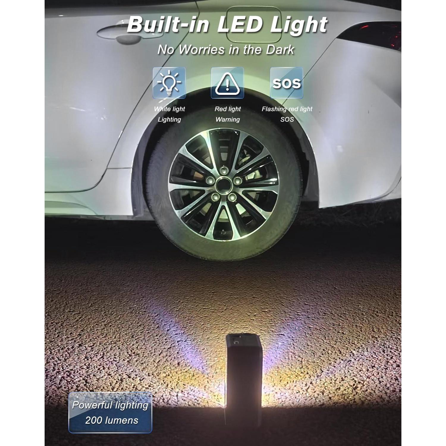 Bomba de Aire Portátil ZXNcar 12V Recargable 200PSI Inflador